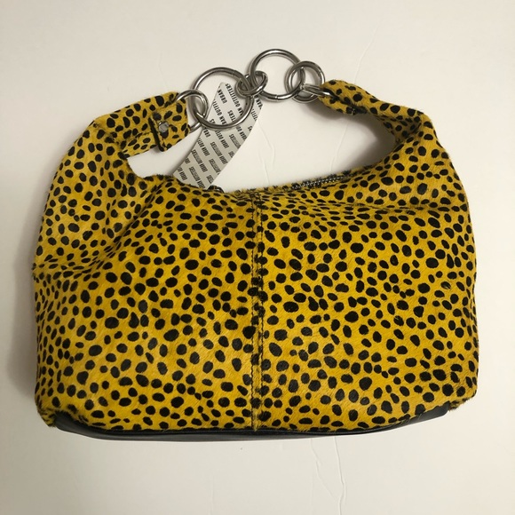 NWT Urban Outfitters leopard calf hair handbag - Picture 3 of 7